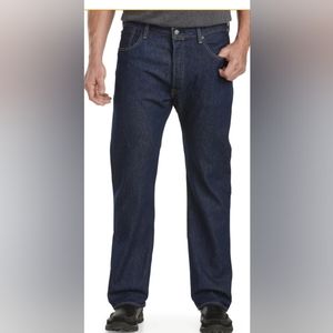 NWOT. Levi's 501 Denim Original Straight Leg Jeans 52x34